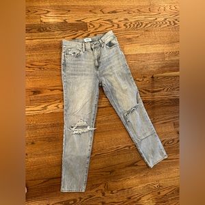 Light wash pistola straight leg high waisted jeans size 26